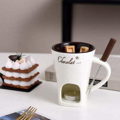🔥 Flash Sale: Save 80% Now🍫 Handmade Chocolate Melting Mug – The Cozy Fondue Experience