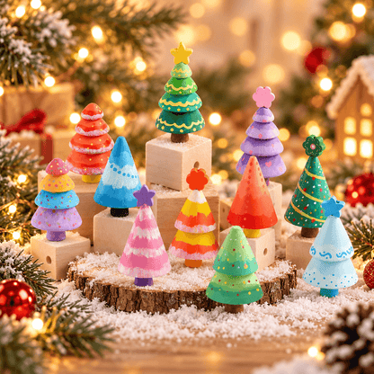 ⏰LAST DAY 50% OFF 🎨Fun DIY Wooden Tree Kit🎄