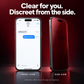 Red Shimmer Privacy Tempered Glass Screen Protector