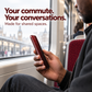 Red Shimmer Privacy Tempered Glass Screen Protector