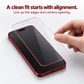 Red Shimmer Privacy Tempered Glass Screen Protector