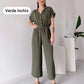 (48% OFF🔥Buy 2 Free Shipping) 💖Women's V-Neck Short-Sleeve Casual Jumpsuit