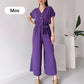 (48% OFF🔥Buy 2 Free Shipping) 💖Women's V-Neck Short-Sleeve Casual Jumpsuit