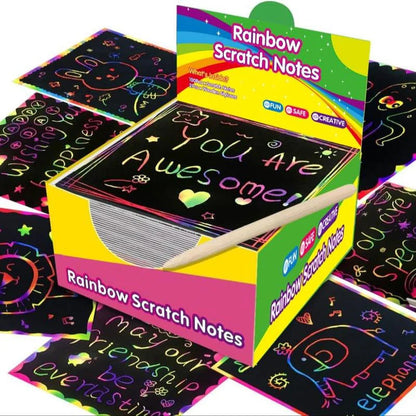 Creative Rainbow Scratch Paper Art Set