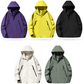 Outdoor Waterproof Windproof Solid Zipper Hooded Jacket