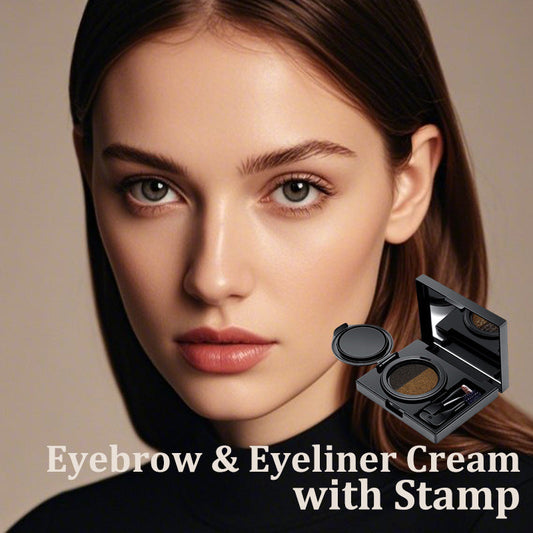 🎁Hot Sale 🎁Eyebrow & Eyeliner Cream with Stamp