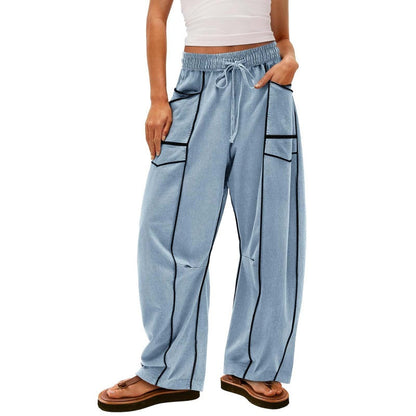 Hot Sale 70% OFF⏰Women's Casual Wide-Leg Pants🎉Drawstring Relaxed Style
