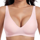 Deep V Plunge Push-up Wirefree Seamless Bra