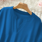 🌸Hot Sale70% OFF👕Fashion Loose Solid Color Short Sleeve Top