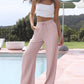 🔥LAST DAY SALE 70% OFF👍✨ Lightweight Linen Pants Solid Color Drawstring Casual Pants -🥰Breathable & Skin-Friendly