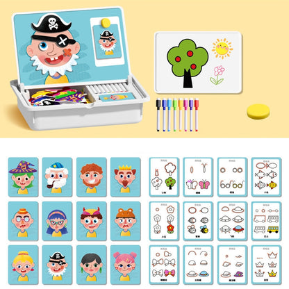 🔥Limited Sale 77%OFF🔥Magnetic Face make over Puzzle: Double-Sided Travel Game