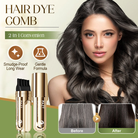 ⏳Limited-time 60% off⏰2-in-1 Convenient Hair Dye Comb For Gray Hair
