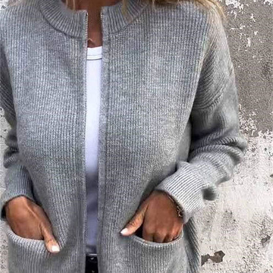 💫 Flash Sale: Save 60% Now🔥Women's Cozy Zipper Knitted Jacket