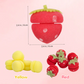 ⏳Buy 1 Get 1 Free💥Heat-Free Curlers in Strawberry Shape with Mushroom Design – Set of 6 Pieces