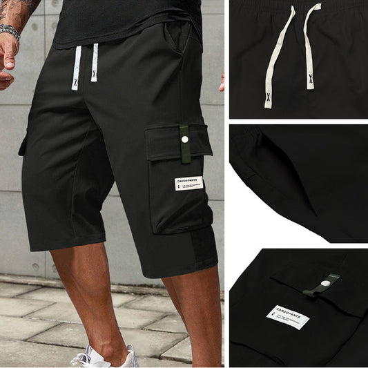 🌟70% OFF New🌟 Men's Drawstring Cargo Capri 🎁Multi-Pocket Casual Pants