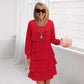 Women's Layered Ruffle Long Sleeve Dress