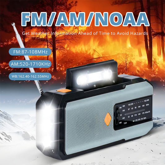 Last Day 50% OFF! !🔥Solar Hand-Crank Emergency Weather Radio🌪️