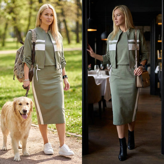 70% OFF🔥Limited Stock!🏷️ Women's Jacket & Skirt Set | Clearance Price