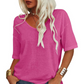 🌸LAST DAY SPECIAL PRICE £9.99!🌸Women's Casual V-Neck Short Sleeve T-Shirt