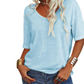 🌸LAST DAY SPECIAL PRICE £9.99!🌸Women's Casual V-Neck Short Sleeve T-Shirt