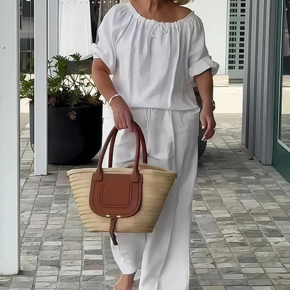 Hot Pick 70%OFF⏰Drawstring Top & Pants✨Women's Loungewear Set, Casual Daily Style