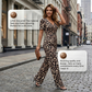🎁New arrival 70% OFF💥Leopard Print V-Neck Wide-Leg Jumpsuit