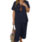 New Arrival 70% OFF🌟Short Sleeve Top & Wide Leg Pants Set🎀Fashion Two-Piece