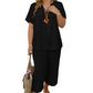 New Arrival 70% OFF🌟Short Sleeve Top & Wide Leg Pants Set🎀Fashion Two-Piece