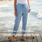 👖Casual Cotton and Linen Pants for Women – Breathable, High-Waisted & Ankle-Length Elegance🤍