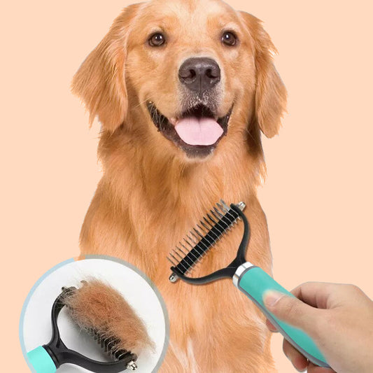 🐾 50% OFF NOW! 🧹 Double-Sided Self-Cleaning Pet Grooming Brush – Removes Loose Fur, Massages Skin & Reduces Shedding for Dogs & Cats 🐶