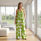 Hot Sale 70% OFF✨Floral Print Wide Leg Jumpsuit🎀Vacation Style Dress