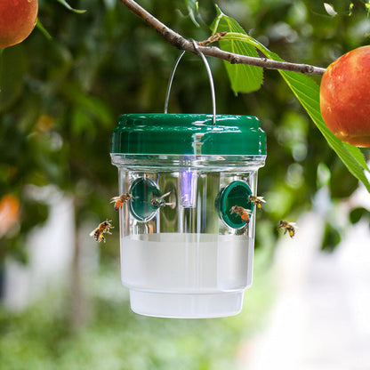 Hot Sale 60% OFF✨Solar Powered Hanging Wasp Trap✨Outdoor Wasp Catcher, Eco-Friendly No Electricity