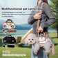 🔥🐈50% OFF !!🐾 Hands-Free Pet Sling Carrier: 3-Way Carry, Horizontal Spine Support, 3D Air Mesh
