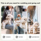 🔥🐈50% OFF !!🐾 Hands-Free Pet Sling Carrier: 3-Way Carry, Horizontal Spine Support, 3D Air Mesh
