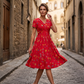 Summer New Arrival🌸Women's V-Neck Floral Print Dress with Twist Waist👗✨