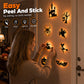 🥳2026 HOT SALE🥳💞50K+ SOLD!🎃👻 50% OFF! Halloween Glow in Dark Wall Stickers – LED glow, peel & stick, 3D silhouette design. Soft ambient light – perfect for doors, windows & party walls! 🌙✨