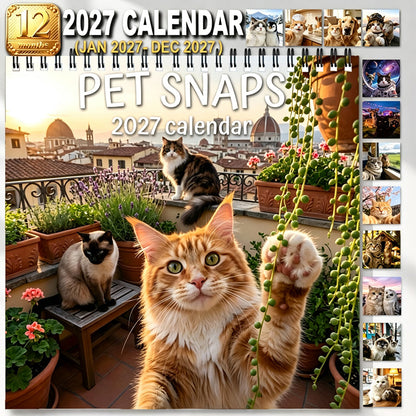 Pet Snapshot Selfie Wall Calendar