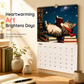 12-Month Wall Calendar Featuring Relaxing Cats Reading Books