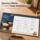 12-Month Wall Calendar Featuring Relaxing Cats Reading Books