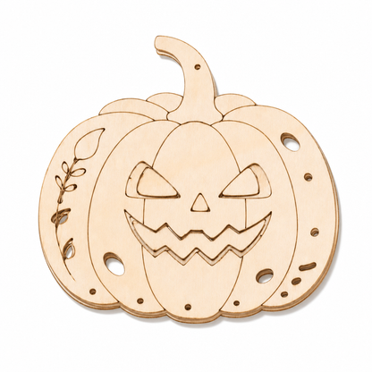 📢📢50% OFF !! ⏰Halloween Wooden Pumpkin Craft Kit | DIY Wind Chime