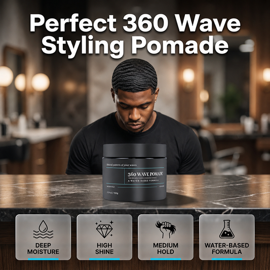 🌊Wave Pomade Medium Hold Water Based High Shine Hair Wax🌿