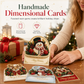 🎅Christmas HOT SALE🎄 Buy 2 Get 1 Free | DIY 3D Christmas Greeting Cards – 6-Piece Rhinestone Craft Set