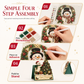 🎅Christmas HOT SALE🎄 Buy 2 Get 1 Free | DIY 3D Christmas Greeting Cards – 6-Piece Rhinestone Craft Set