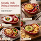 🎉This Week's Special Sales - 60% OFF✨Retro Ceramic Divided Baking Dish with Single Handle