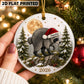 Lovable Viral Jimothy Raccoon Ceramic Ornament - Trending 2026 Keepsake