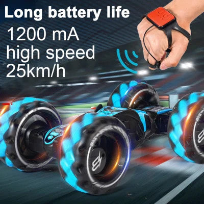 🎁Great gift & Big sale🔥Gesture Sensing RC Stunt Car With Light & Music