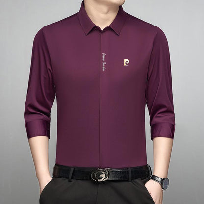 🔥Free shipping🔥Men's Concealed Placket Long Sleeve Shirt
