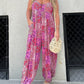 2023 Hot Sale Patchwork Print Loose Jumpsuit (Free Shipping) - dressowy