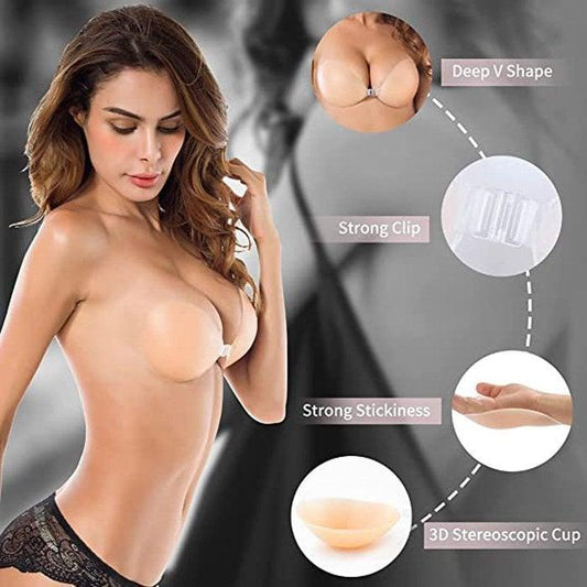 Adhesive invisible gathering bras - dressowy