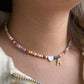 🌈Colorful Beads Initial Choker '18k Gold Plated'💗-🔥Buy 2 Save 30% OFF🔥 - dressowy